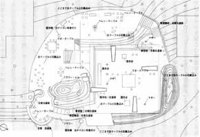 ? ヴェネツィア・ヴィエンナーレ第7回国際建築展日本館　配置・平面図 