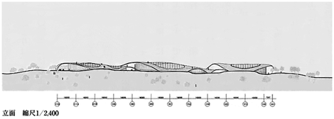 立面 縮尺1/2400