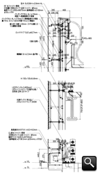 外壁断面詳細　縮尺 1／50