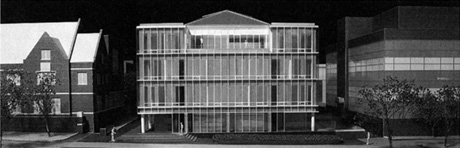 「アネンバーグ・パブリックポリシーセンター」の模型。東側外観