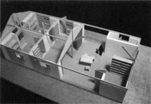 スリランカの復輿住宅の模型。