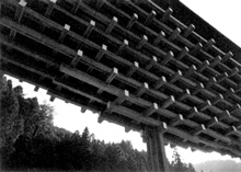 「梼原・水橋ミュージアム」構造部分を見る
