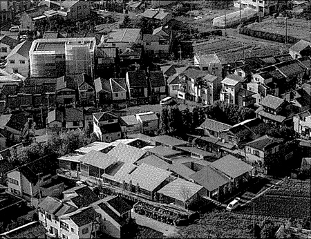 「京都の集合住宅」俯瞰。