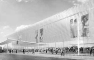 「ニュー・サウス・ウェールズ州立美術館増築計画」初期デザインイメージ。<br />Initial design concept of the Sydney Modern Project, 2016