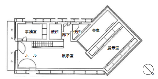 「神長宮守矢史料館」１階平面