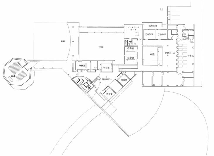 「風の丘葬斎場」1階平面