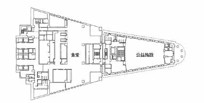 「横浜アイランドタワー」3階平面