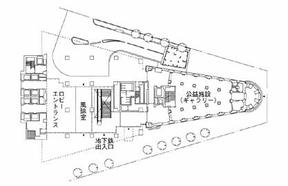 「横浜アイランドタワー」1階平面