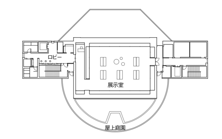 「刀剣博物館」3階平面