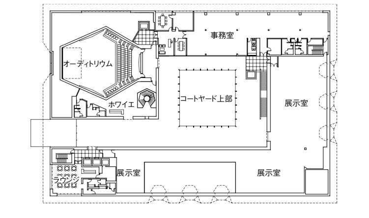 「アガ・カーン ミュージアム」2階平面