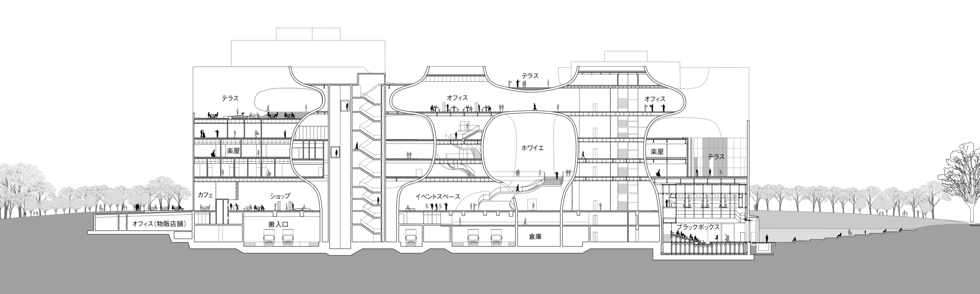 「台中国家歌劇院」断面