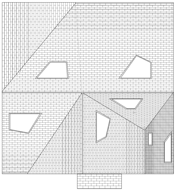 「イエノイエの屋根状図」外観