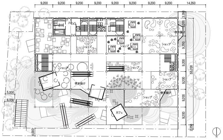 「Taipei Complexの3階平面図」外観