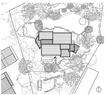 「House SSの配置図」外観