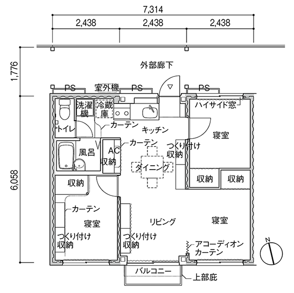 12坪タイプ平面