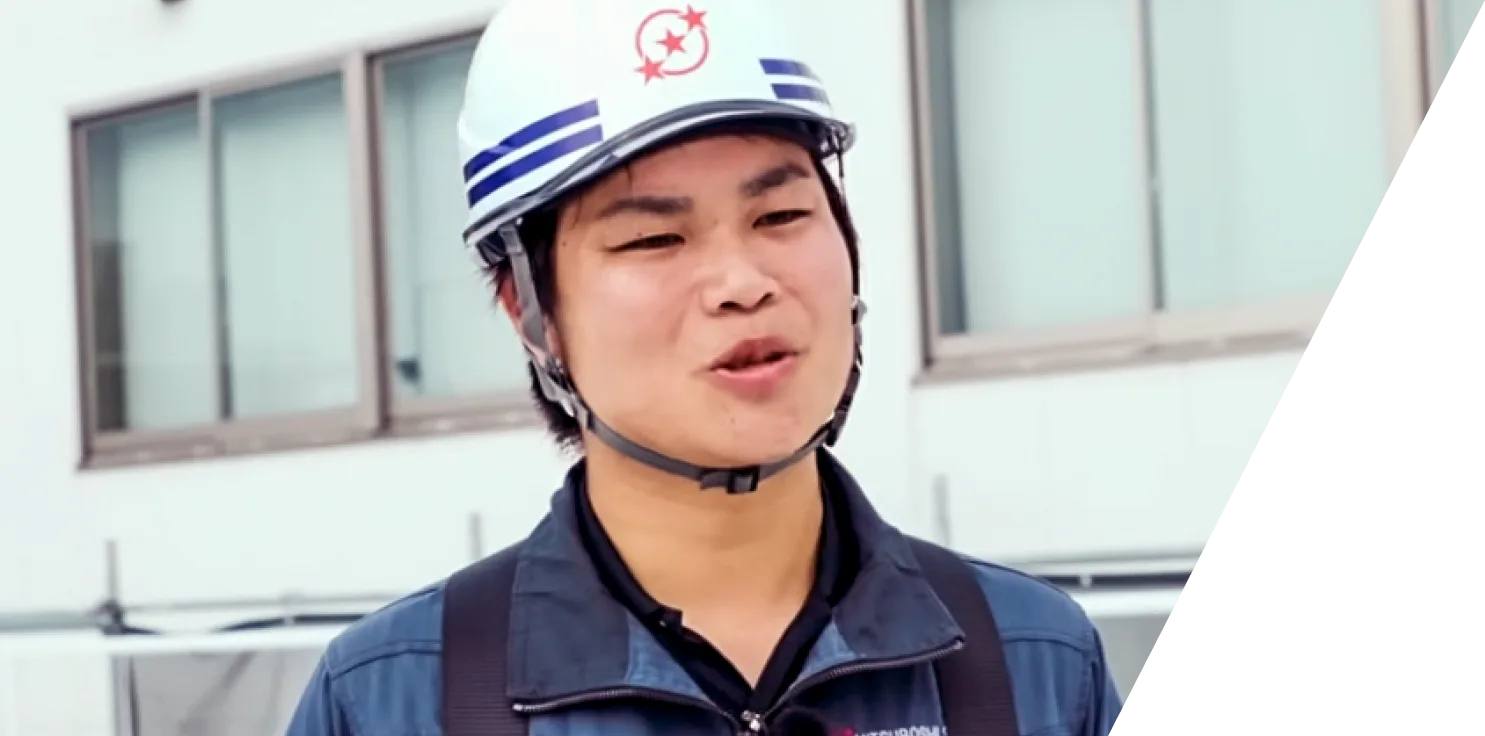 工事管理として働く岩嵜皓人さん