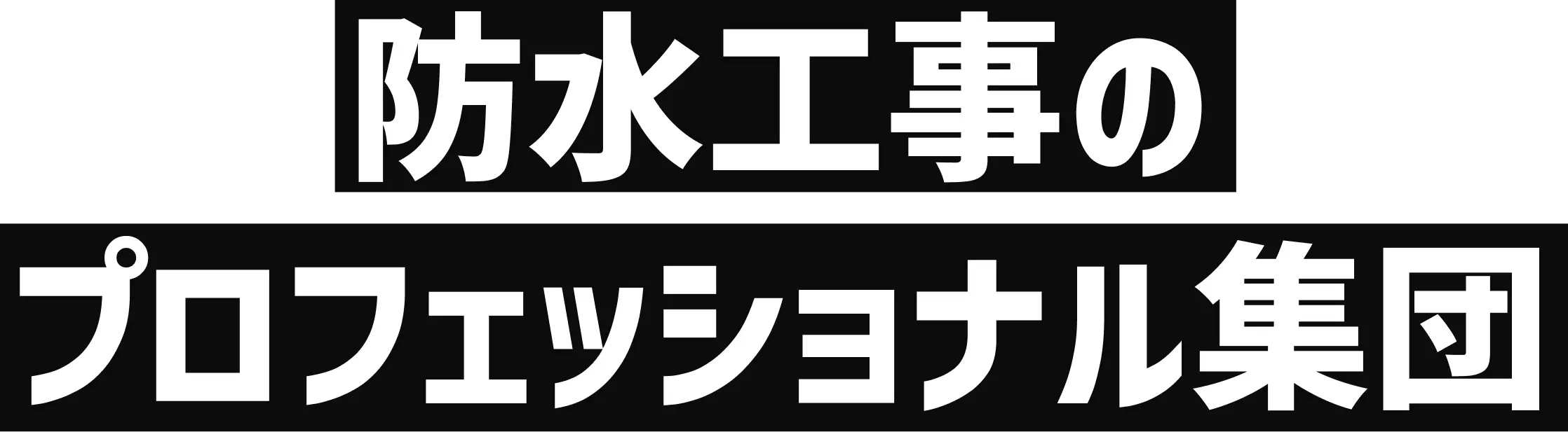 防水工事のプロフェッショナル