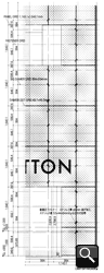 「LOUIS VUITTON TAIPEI BUILDING」立面詳細　縮尺1／80