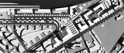 シャトークルー地区再開発計画の配置図