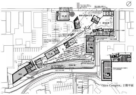 「「Ojiya Complex」1階平面図」外観