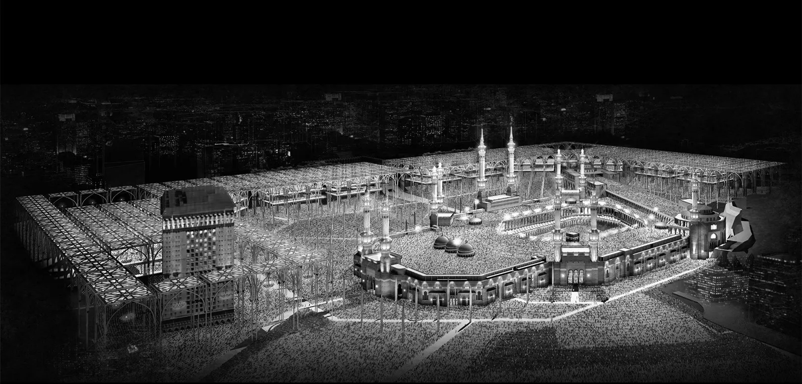 「マッカ聖モスク エクスパンションコンペ」の模型写真